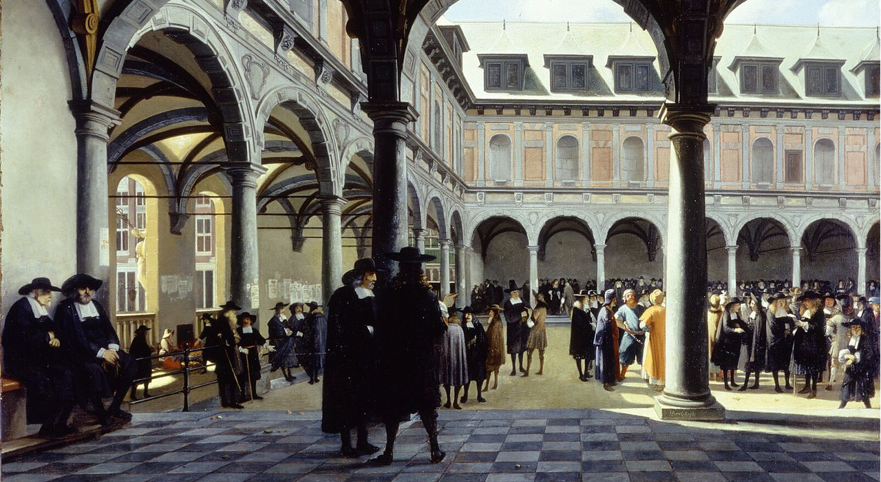 Courtyard of the Amsterdam Stock Exchange